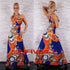 Strapless Floral Maxi Dress